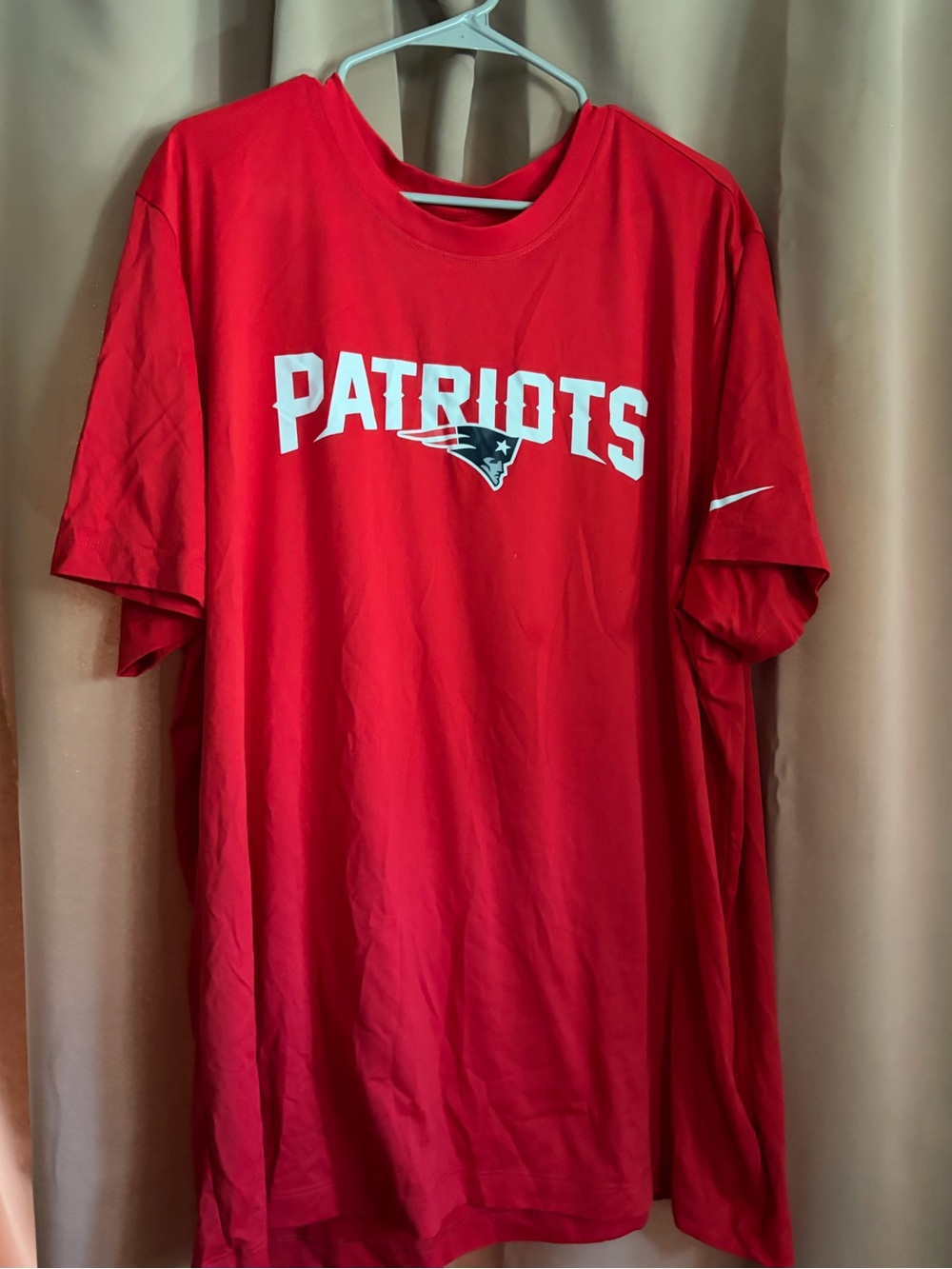 Nike Patriots Red Short Sleeve Graphic Tee